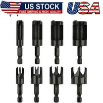 8 Pack Wood Plug Cutter Drill Bit Set, Straight and Tapered Taper Cutting Tool