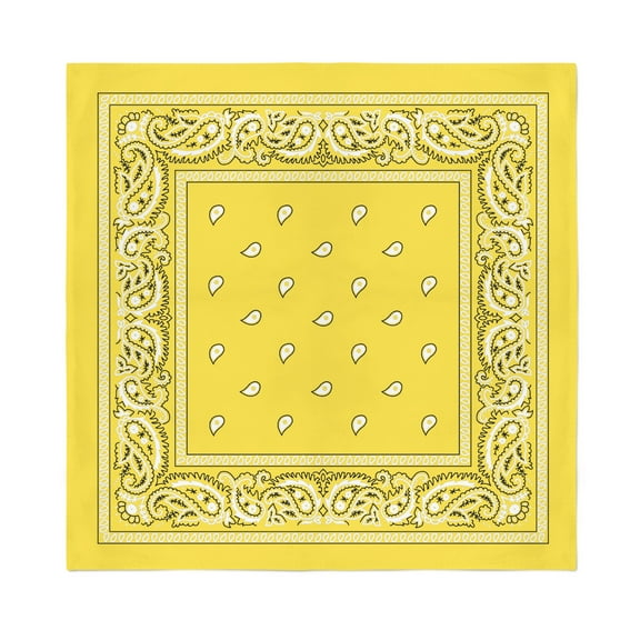 8 Pack XL Non Fading Paisley Polyester Bandanas 27 x 27 In - Bulk Wholesale