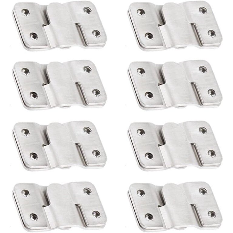 8 Pack Z-Clips Flush Mount Bracket Heavy Duty Picture Hangers Interlocking Photo Frame Hook for Hanging Headboards Large Picture Display