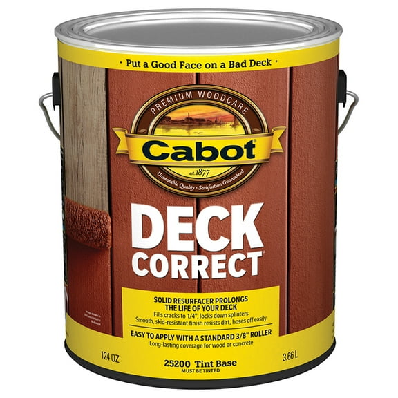 8-Pack of 1 gal Cabot 25200 Tint Base Deck Correct Deck Coating