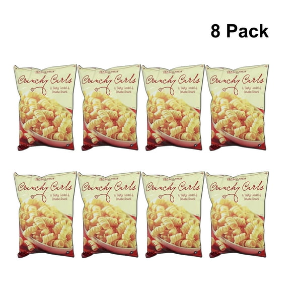 8 Pack of Trader Joes Crunchy Curls Tasty Lentil & Potato Snacks | 6 Oz a Pack