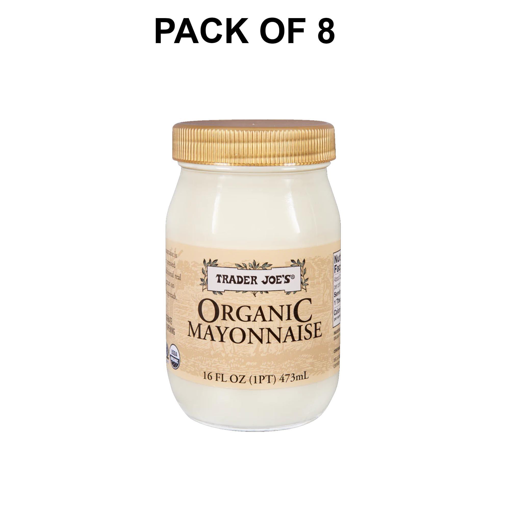8 Pack of Trader Joe's Organic Mayonnaise Rich, Creamy, and Delicious