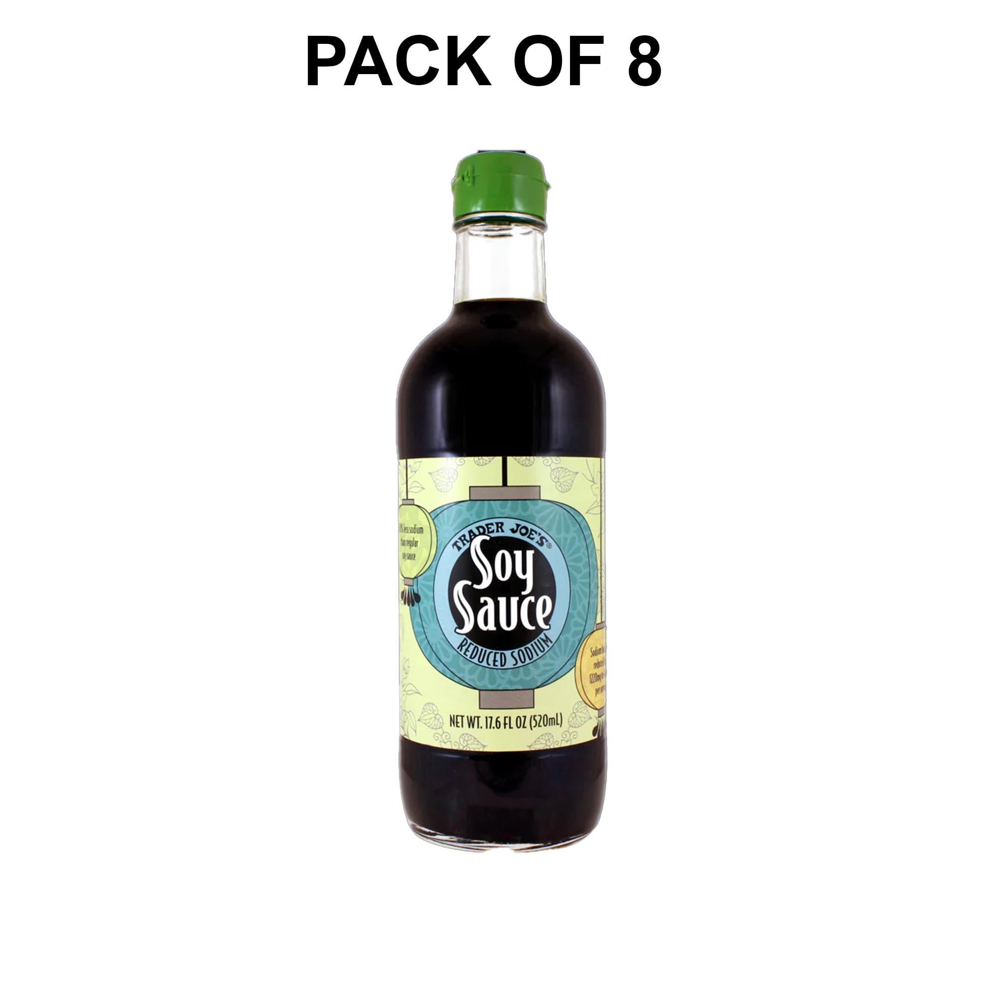 8 Pack of Trader Joe’s Soy Sauce Reduced Sodium a Wonderfull Choice 17.6 Fl Oz