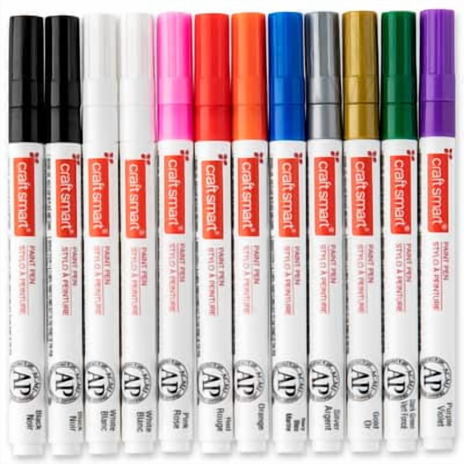 8 Packs: 12 ct. (96 total) Medium Line Paint Pen Set by Craft Smart