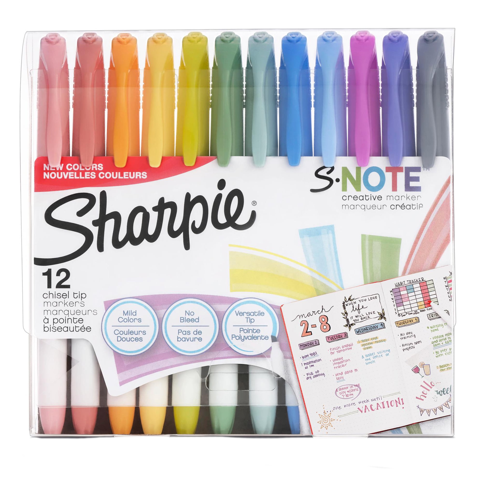 8 Packs: 12 ct. (96 total) Sharpie S-Note Chisel Tip Marker Set ...