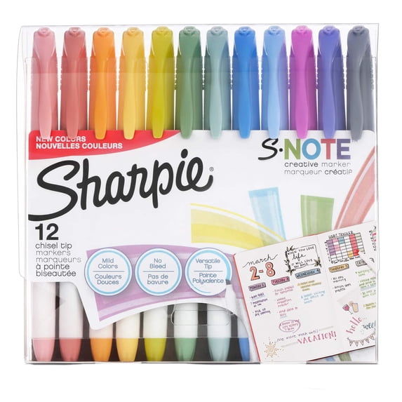Sharpie S-Note Chisel Tip Marker Set, 8 Packs: 12 ct. (96 total)