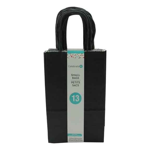 8 Packs: 13 ct. (104 total) Small Solid Gift Bags by Celebrate Itâ„¢