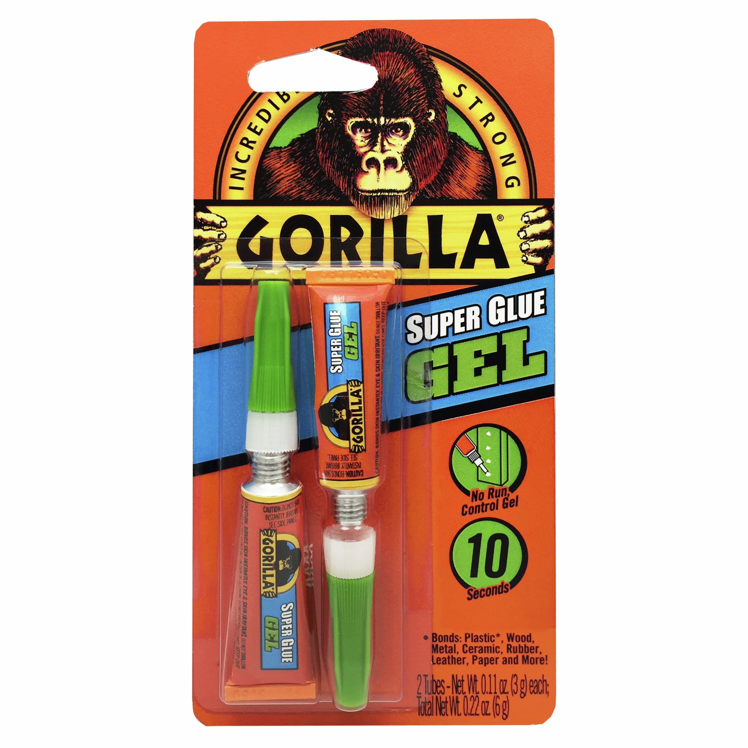 Gorilla Super Glue Gel, 8 Packs: 2 ct. (16 total)