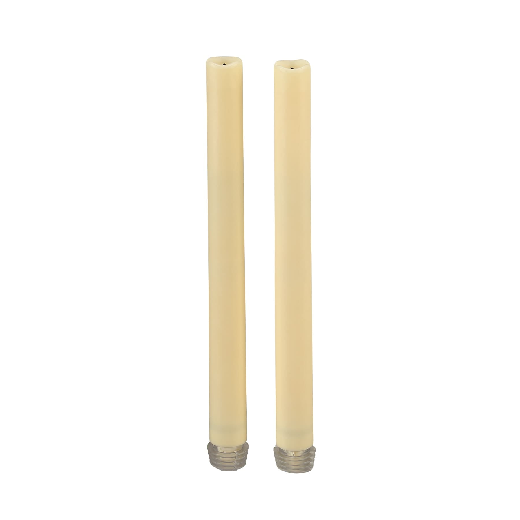 8 Packs 2ct. (16 total) 9" Cream Flameless LED Taper Candles by