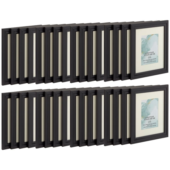Studio Decor Black 5" x 7" Frame with Mat, Lifestyles, 8 Packs: 4 ct. (32 total)