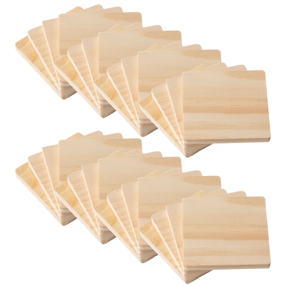 8 Packs: 4 ct. (32 total) Wooden Coaster Set by Make Market