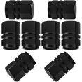 8 Packs Aluminum Tire Valve Stem Caps with Gasket Universal Hexagon
