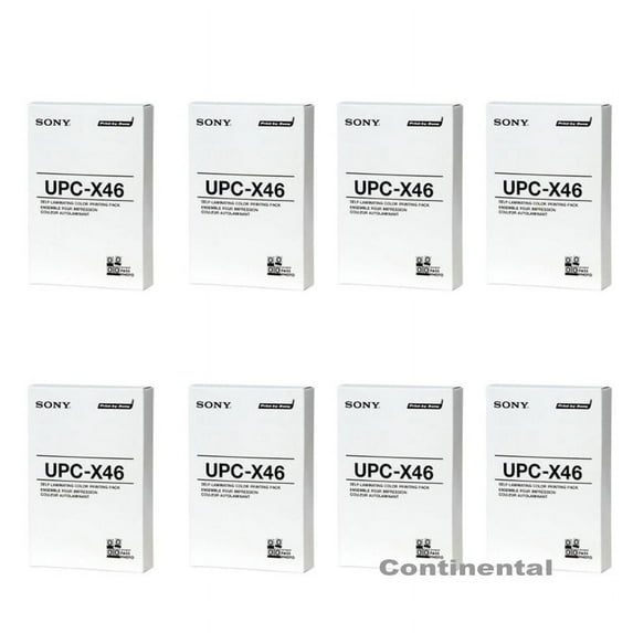 8 Packs DNP UPC-X46 4x6" Self-Laminating Color Printing Pack for the Sony UPX-C100 & UPX-C200 Digital Printing System