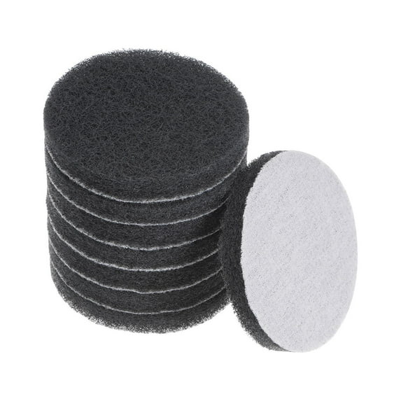 8 Packs Drill Power Brush 3 inch Tile Scrubber Scouring Pads 800-1000 Grit for Household Cleaning