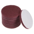 thumbnail image 1 of 8 Packs Drill Power Brush 4 Inch Tile Scrubber Scouring Pads 800 Grit for Household Cleaning, 1 of 6