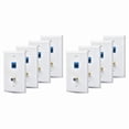 8 Packs Ethernet Coax Wall Plate Outlet with 1 Cat6 Port and 1 Gold ...