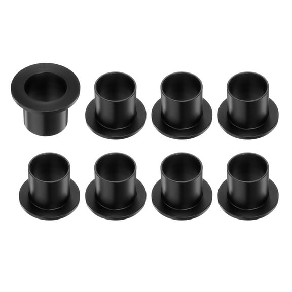 8 Packs Flanged Sleeve Bearings Plastic Bushings 25mm Bore x 28mm OD x 30mm Length Black POM Bushings