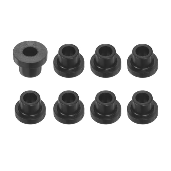 Uxcell 8 pack Flanged Sleeve Bearings Plastic Bushings 3mm Bore x 4.6mm OD x 5mm Length Black POM Bushings