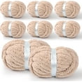 8 Packs Jumbo Chenille Chunky Yarn, 2045g (72oz) 245 Yards (224m