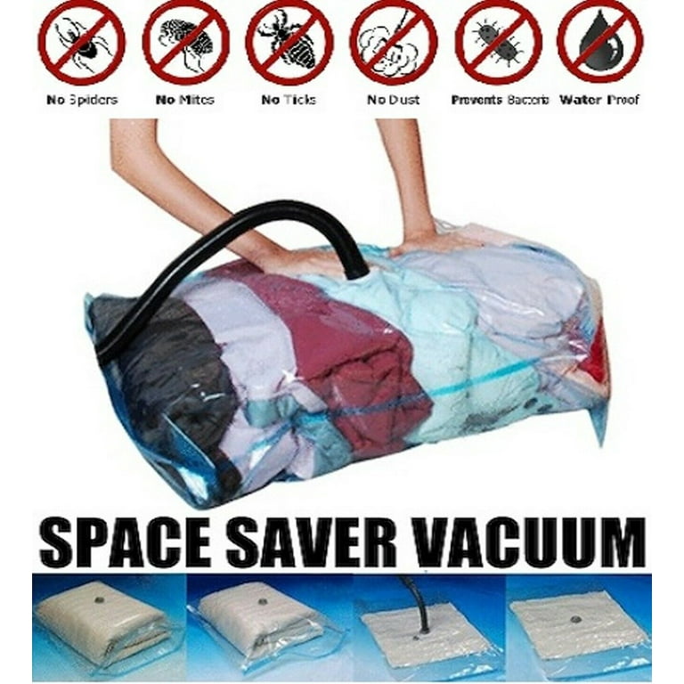 8 PACK Jumbo Extra Large Space Saver Vacuum Seal Storage Bag Strong  Organizer XL 120x80cm 