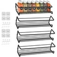 8 Packs Kitchen Spice Rack Organizer Storage Shelf Jar Holder
