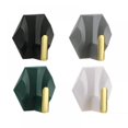 thumbnail image 1 of 8 Packs Light Waterproof Aluminum Towel Hooks for Hanging Coat, Hat, Towel, Robe, Key, Clothes, Closet Hook Wall Mount for Kitchen, 1 of 6