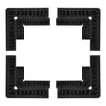 thumbnail image 1 of 8 Packs Positioning Squares Set Right Angle Clamps 3 inch 4 inch (80mm 100mm) 90 Degree Corner Clamp, Black, 1 of 6