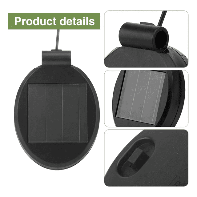 8 Packs Solar LED Light Replacement Top Part Panel ,Solar Panel Lantern