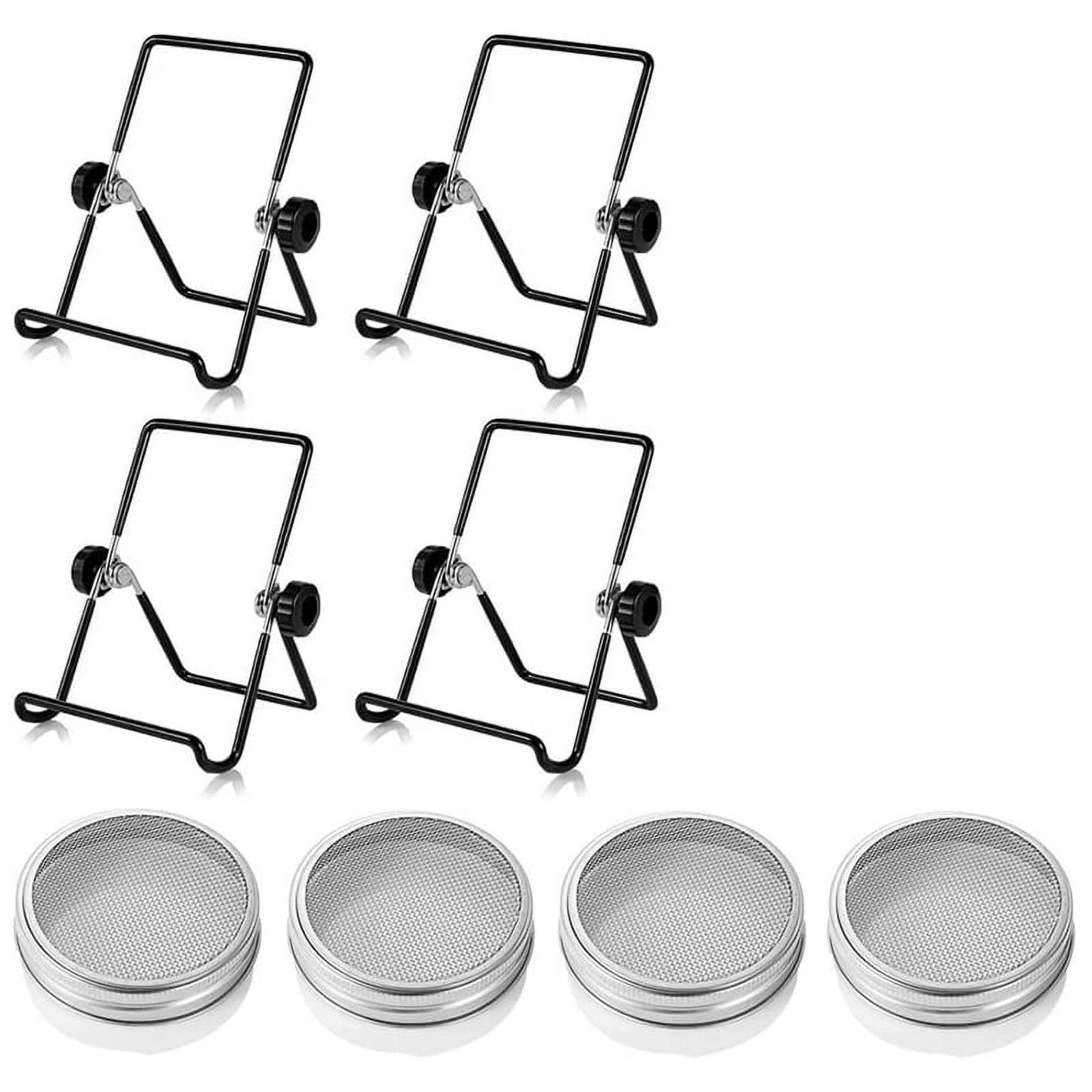 8 Packs Sprouting Jar Lids Sprouting Stand, Stainless Steel Sprouting