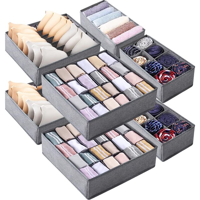 8 Packs Underwear Drawer Organizer,Underwear and Bras Drawer Organizers