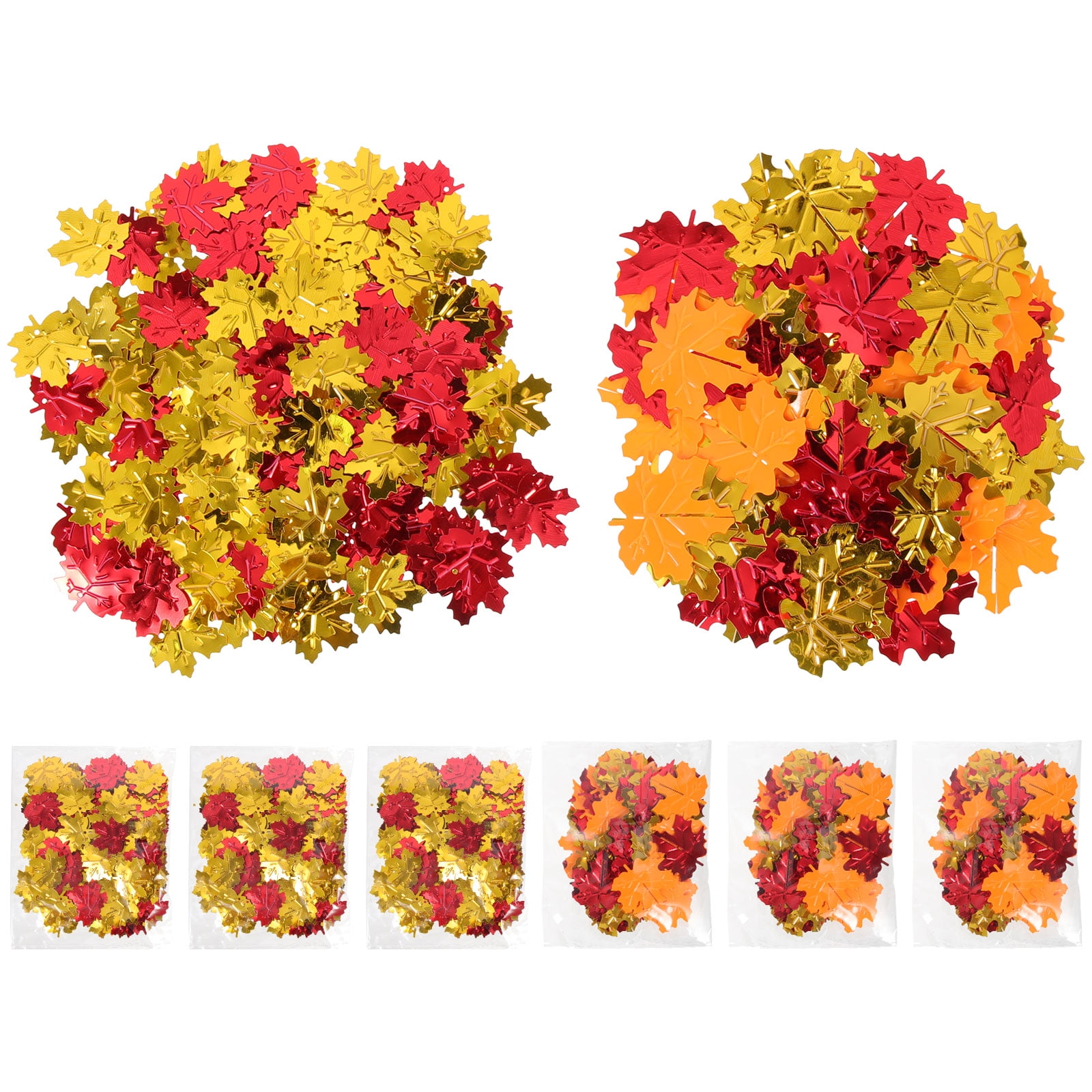 8 Packs of Party Maple Leaf Confetti Glitter Confetti Thanksgiving Day