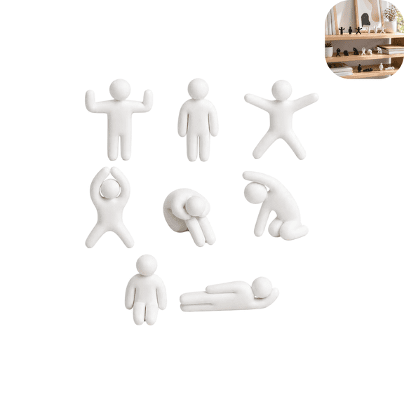 8 Paintable Meccha Chameleon 3D Printed Characters, Multiple Poses Smooth White Blank Figure DIY Craft Mini Statues Versatile Decor Figurines for Indoor Display Custom Art Gifts White
