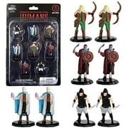 8 Painted Fantasy Bandit Mini Figures- All Unique Designs- 1" Hex-Sized Compatible with DND Dungeons and Dragons & Pathfinder and All RPG Table Top Games
