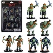 8 Painted Fantasy Orc Mini Figures- All Unique Designs- 1" Hex-Sized Compatible with DND Dungeons and Dragons & Pathfinder and All RPG Table Top Games