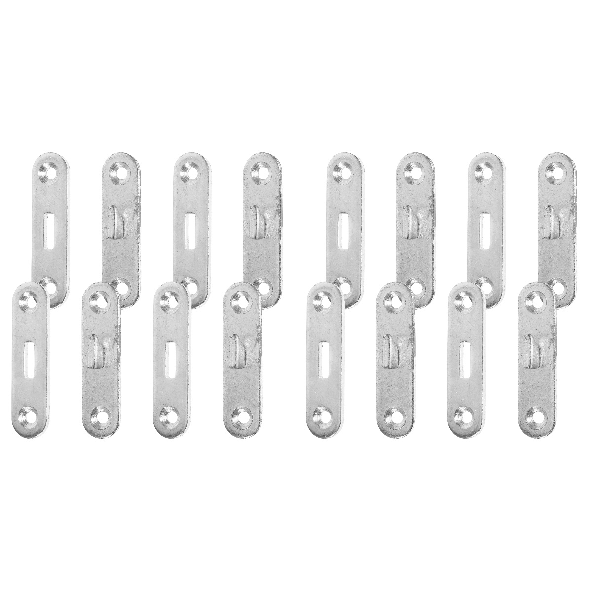 8 Pairs Bed Hinge Braces Bed Stand Bed Rail Brackets Furniture Hardware