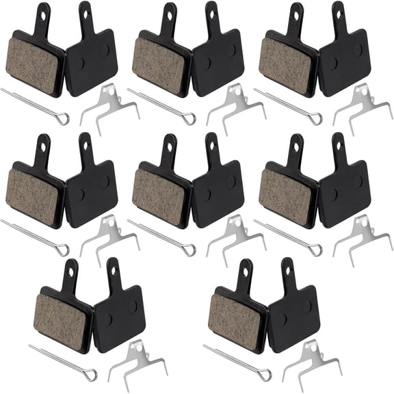 8 Pairs Bike Brake Pads, Bicycle Disc Brake Pads Fit for TRP Hylex Tektro Shimano Deore Br-M575 B01s Mt200 M525 M515 T615 M505 M495 M486 M485, Mountain MTB Ebike Brake Pads Replacement