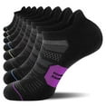 thumbnail image 1 of 8 Pairs Compression Socks for Men & Women, Low Cut Running Gym Ankle Socks for Plantar Fasciitis, Heel Foot Pain Relief Arch Support (L/XL), 1 of 7
