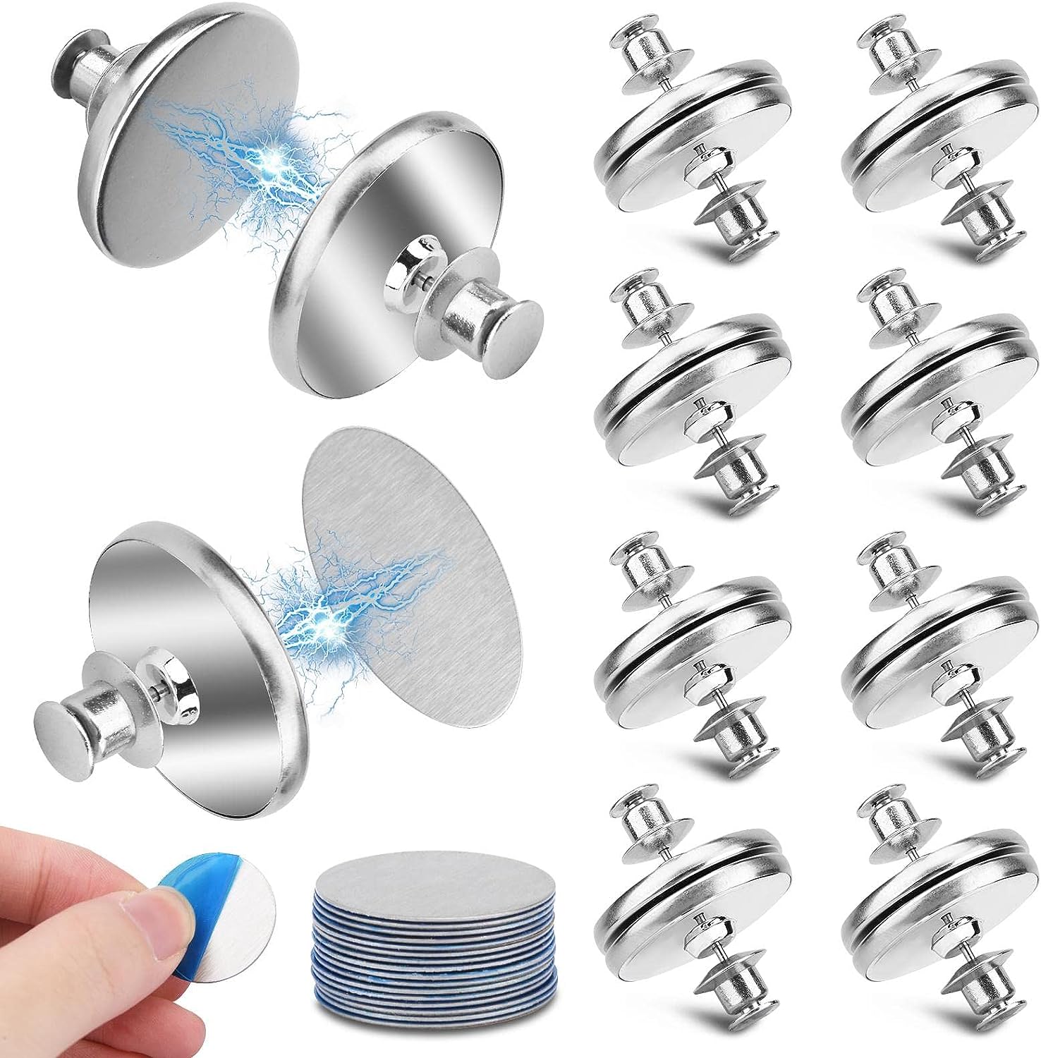 8 Pairs Curtain Closure with Tack Curtain Weights