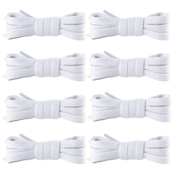 Youersen 8 Pairs Elastic Flat Shoelaces Stretch Shoe Strings for Sneakers and High Tops