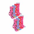 thumbnail image 1 of 8 Pairs Girls Fluffy Bed Socks | Sock Snob | Fuzzy Striped Patterned Assorted Cosy Slipper Socks, 1 of 2