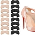 thumbnail image 1 of 8 Pairs Heel Cushion Pads Shoe Inserts for Heel Pain Relief Self-Adhesive Heel Cushion Inserts Prevent Heel Slip and Blister,Heel Pain Relief for Men and Women, 1 of 7