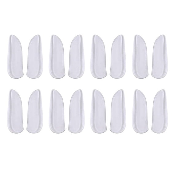 8 Pairs Medial & Lateral Heel Wedge Silicone Insoles - Corrective Adhesive Shoe Inserts for Foot Alignment