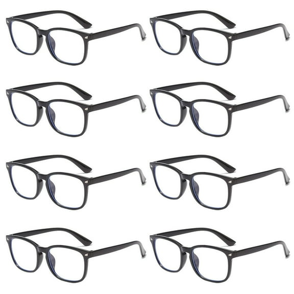 8 Pairs Men Women Unisex Round Frame Blue Light Blocking Reading Glasses Readers +1.25