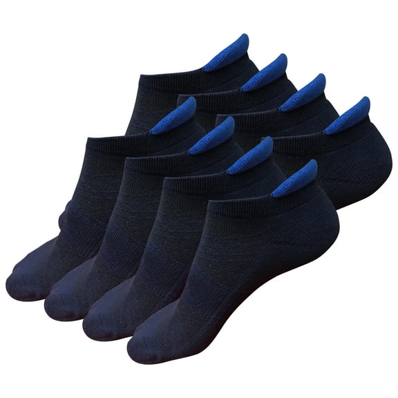 8 Pairs Mens Athletic Cotton No Show Low Cut Ankle Breathable Casual Socks with Cushioned Tab for Sports Running Jogging Cycling