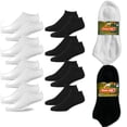 thumbnail image 1 of 8 Pairs Mens Low Cut 9-11 Socks Cushioned Sport No Show Athletic Crew Ankle New, 1 of 5