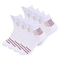 thumbnail image 1 of 8 Pairs Mens Mid Cut Quarter White Athletic Cotton Breathable Performance Comfort Cushion Casual Ankle Socks for Sports Running Hiking, 1 of 5