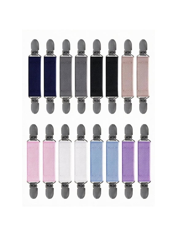 8 Pairs Mitten Clips Elastic Stainless Steel Gloves Clips for Dress Cinch Sweater Cardigan Shawl Clip