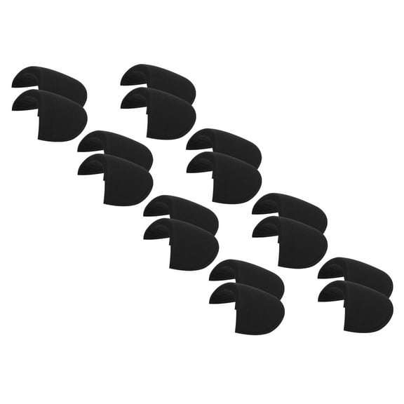 8 Pairs Shoulder Pads, Costume Shoulder Pads Sponge Pads Gauze Thick for Women Clothing Men Blazer Suit, Black,M
