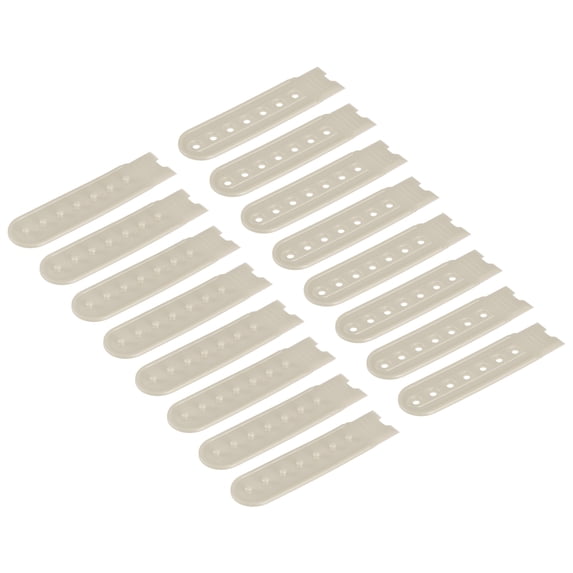 8 Pairs Snapback Strap Cover, 7 Holes Plastic Adjustable Hat Snap Buckle Replacement (Dark Khaki)