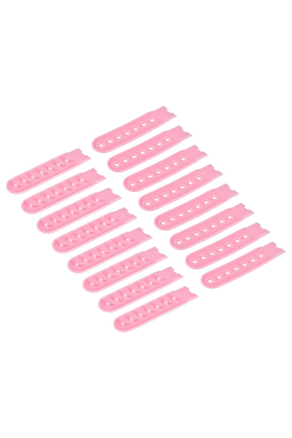 8 Pairs Snapback Strap Cover, 7 Holes Plastic Adjustable Hat Snap Buckle Replacement (Pink)